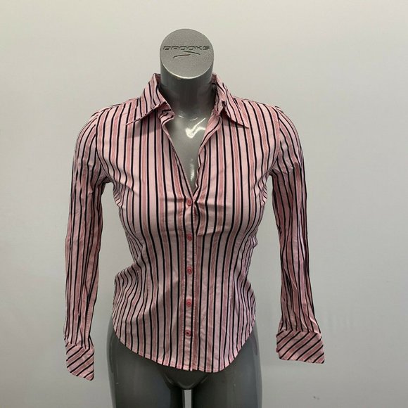 Tommy Hilfiger Tops - Tommy Hilfiger V Neck Button Up Shirt Women's Size